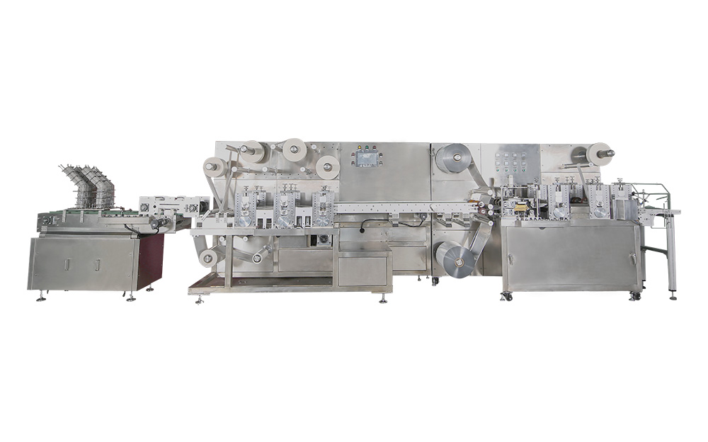 High speed double row four side sealing automatic packing machine